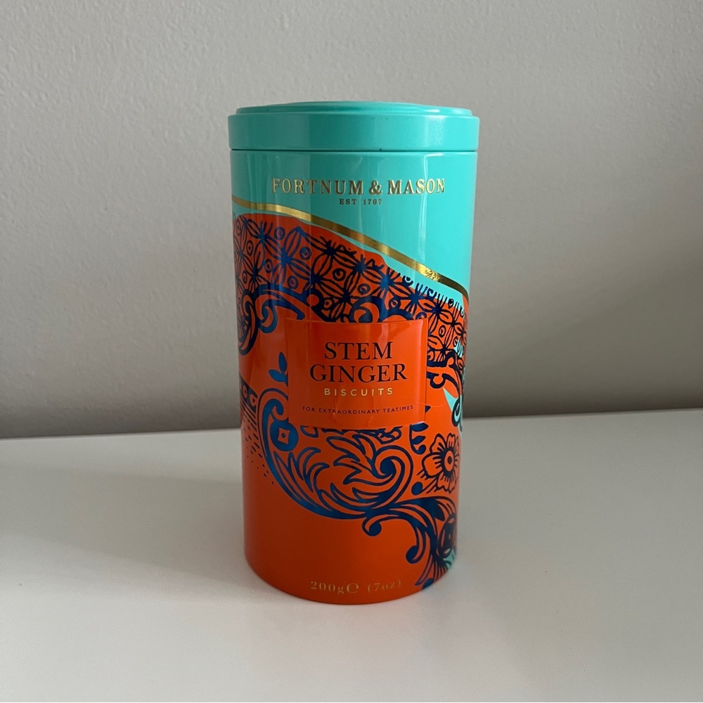 [FREE] Empty Fortnum & Mason Ginger Biscuit Tin
